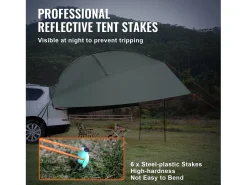 Awning para Veículo SucceBuy, Toldo de Sombra 305 x 213 cm, PU2000mm UV50+, para Camiões, SUV, Carrinhas, Autocaravanas