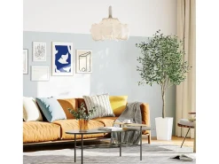 Azeite artificial 120 cm em vasos, plantas artificiais removíveis, decoração de plantas verdes falsas, para interior ao ar livre