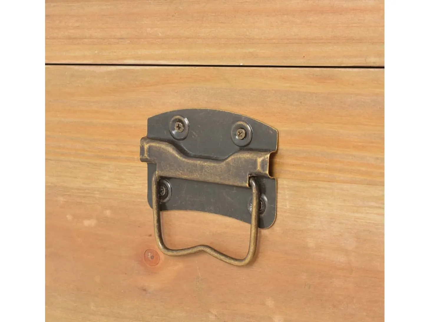 Baú de arrumação com almofadão 80x40x40 cm MDF