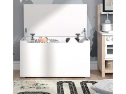 Baú de brinquedos branco 85x46.2x63.7 arno