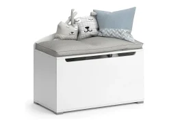 Baú de brinquedos branco 85x46.2x63.7 arno