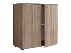Baú de gavetas e painéis laterais Vandol Carvalho Sonoma (Sägerau) A. 75 x L. 70 x P. 36 cm