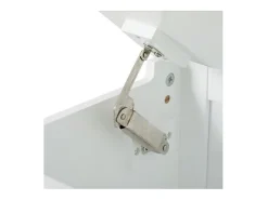 Baú organizador de brinquedos infantil branco 34x64x75 cm para quarto