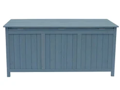 Baú para jardim de madeira "Macao"- 130 x 64 x 60 cm - Azul céu