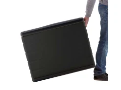Baú Space-Saver ext. resina preta 260L 80x61x53 cm