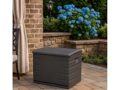 Baú Space-Saver ext. resina preta 260L 80x61x53 cm