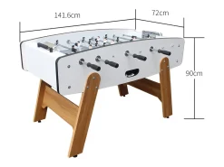 Babyfoot Branco BRASIL - Qualidade Superior, Design Elegante, Torneios Empolgantes, Entretenimento Familiar Sem Fim
