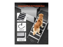 Bacia para Cão SucceBuy, Animais de Companhia Aço Inoxidável 155 cm, Rampa Porta Direita