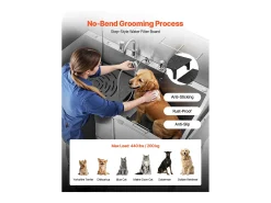 Bacia para Cão SucceBuy, Animais de Companhia Aço Inoxidável 155 cm, Rampa Porta Direita