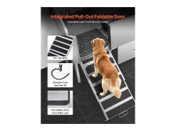 Bacia para Cão SucceBuy, Animais de Companhia Aço Inoxidável 155 cm, Rampa Porta Esquerda