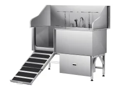 Bacia para Cão SucceBuy, Animais de Companhia Aço Inoxidável 155 cm, Rampa Porta Esquerda