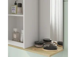 Bad Spiegelschrank branco 60x24x63 livia