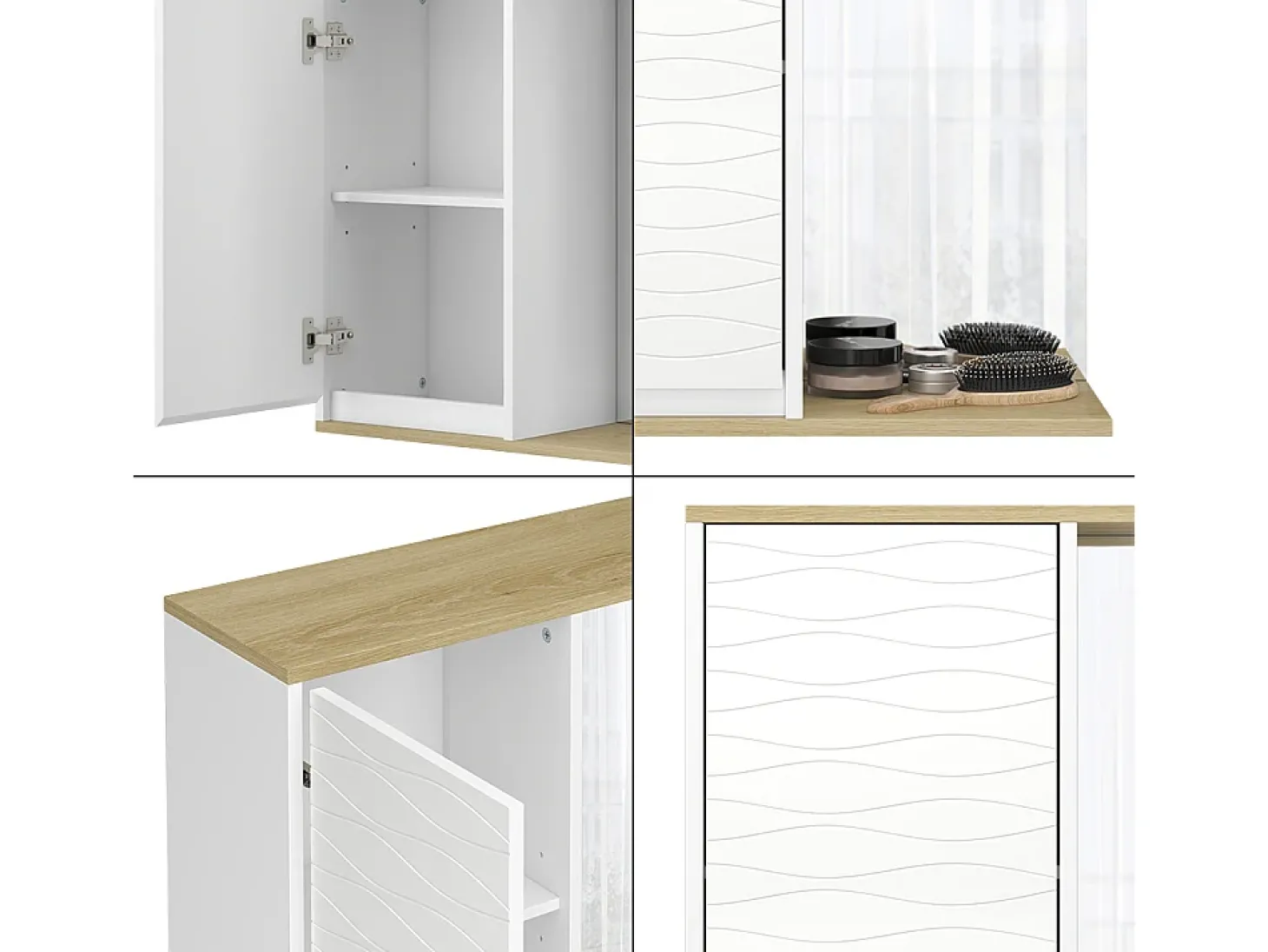 Bad Spiegelschrank branco 60x24x63 livia