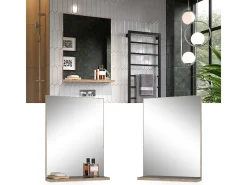 Badezimmerspiegel antracite 60x14.6x80 niko