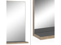 Badezimmerspiegel antracite 60x14.6x80 niko