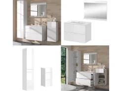 Badmöbel-Set branco 80x46x59.3 izan