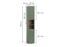 Badschrank grün/artisan 30x35x180 marelle
