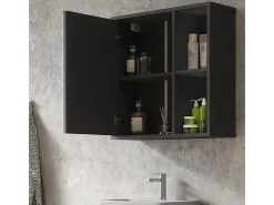 Badspiegelschrank antracite/carvalho da montanha 60x20x60 leano