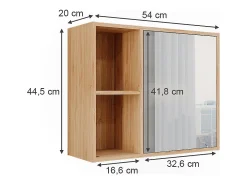 Badspiegelschrank bambu 54x20x44.5 lucie