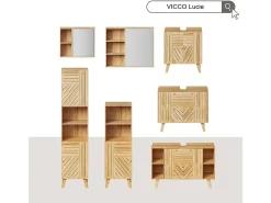 Badspiegelschrank bambu 54x20x44.5 lucie