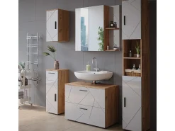 Badspiegelschrank branco alto brilho 80x17.2x75 irma