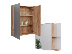 Badspiegelschrank branco alto brilho 80x17.2x75 irma