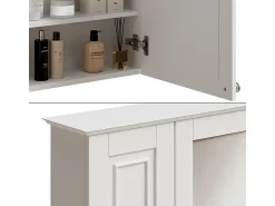 Badspiegelschrank branco 68x16.5x51 vanity