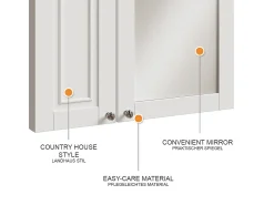 Badspiegelschrank branco 68x16.5x51 vanity