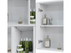 Badspiegelschrank branco 60x20x60 leano