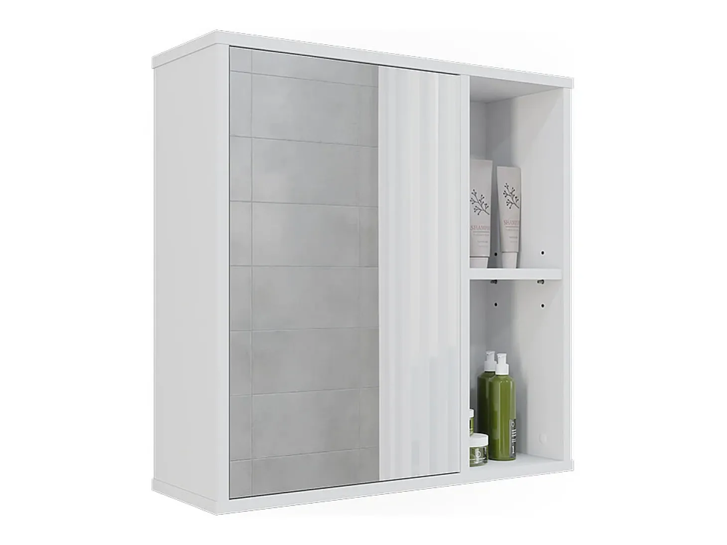 Badspiegelschrank branco 60x20x60 leano