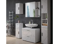 Badspiegelschrank branco/branco brilhante 80x17.2x75 irma