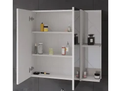 Badspiegelschrank branco/branco brilhante 80x17.2x75 irma