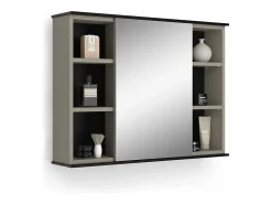 Badspiegelschrank cinzento-bege 80x17.4x60 joli