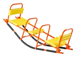 Balanço de Balancim SucceBuy, Capacidade de Carga 90,7 kg, com Pegas, Assentos Largos com Encosto, para Relvado, Jardim, para 2 Crianças com 3 Anos ou Mais
