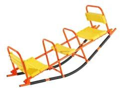 Balanço de Balancim SucceBuy, Capacidade de Carga 90,7 kg, com Pegas, Assentos Largos com Encosto, para Relvado, Jardim, para 2 Crianças com 3 Anos ou Mais