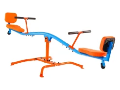 Balanço de Balancim SucceBuy, Capacidade de Carga 136 kg, com Pegas Confortáveis, Assentos com Encosto, Rotação a 360°, para 2 Crianças com 3 Anos ou Mais