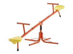 Balanço de Gangorra SucceBuy para Crianças, Capacidade 45,4 kg por Assento, Equipado com Alças Ergonômicas, Pés de Suporte de 4 Ramos, Rotação 360°