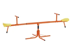 Balanço de Gangorra SucceBuy para Crianças, Capacidade 45,4 kg por Assento, Equipado com Alças Ergonômicas, Pés de Suporte de 4 Ramos, Rotação 360°