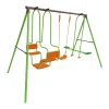 Balanço Para Playground de Aço "Eva" - 1.96m - 3 Balanços