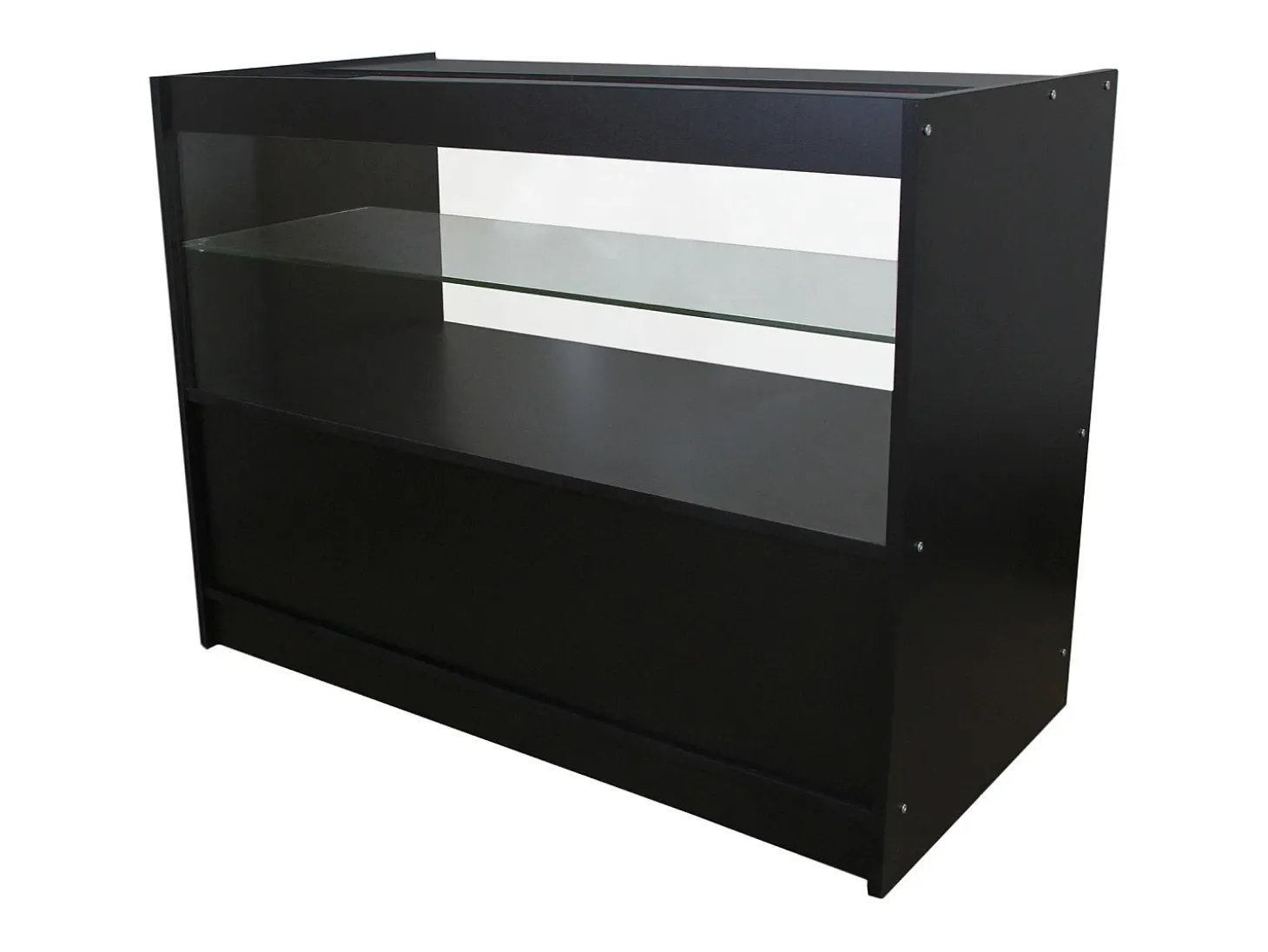 BalcÃ£o C1200 Preto para Loja e RecepÃ§Ã£o SÃ³lido e Elegante 120 x 60 x 90cm