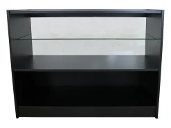 BalcÃ£o C1200 Preto para Loja e RecepÃ§Ã£o SÃ³lido e Elegante 120 x 60 x 90cm
