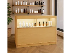 BalcÃ£o Comercial com Luz LED B1200 â€“ cor Maple