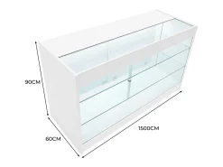 BalcÃ£o Comercial com Luz LED K1500 â€“ Branco