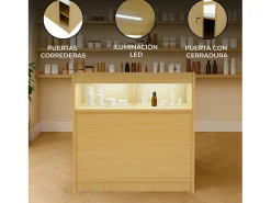 BalcÃ£o Comercial com Luz LED B900 â€“ cor Maple
