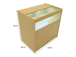 BalcÃ£o Comercial com Luz LED B900 â€“ cor Maple