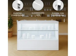 BalcÃ£o Comercial com Luz LED C1200 â€“ Branco