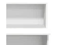 Balcão de recepção branco 100x50x103,5 cm madeira projetada