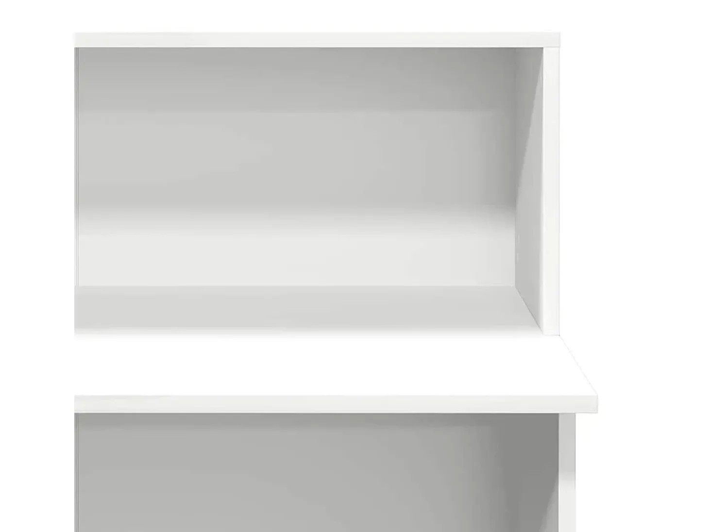 Balcão de recepção branco 100x50x103,5 cm madeira projetada