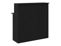 Balcão de recepção 100x50x103,5 cm derivados de madeira preto