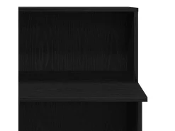 Balcão de recepção 100x50x103,5 cm derivados de madeira preto